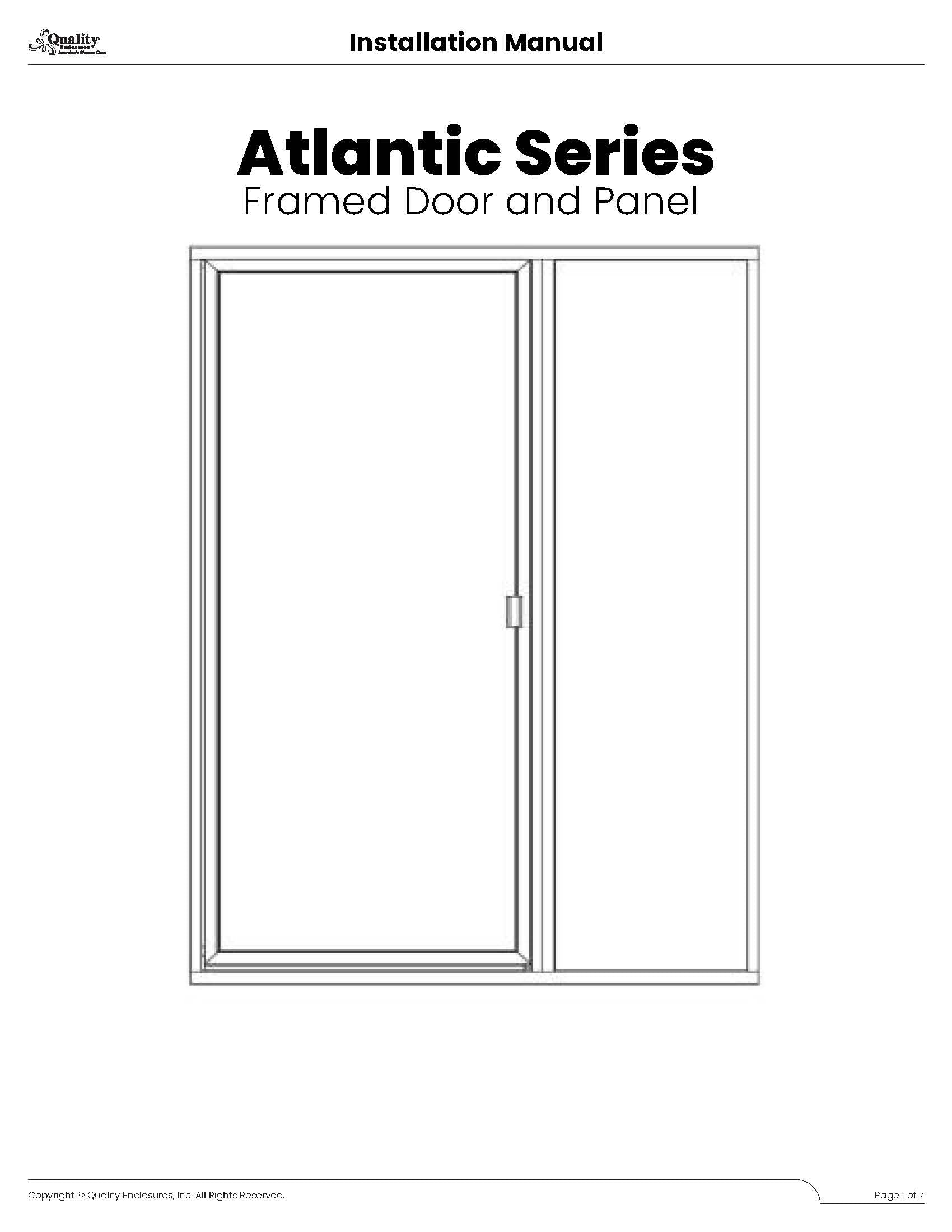 Atlantic Series - Framed DoorPanel