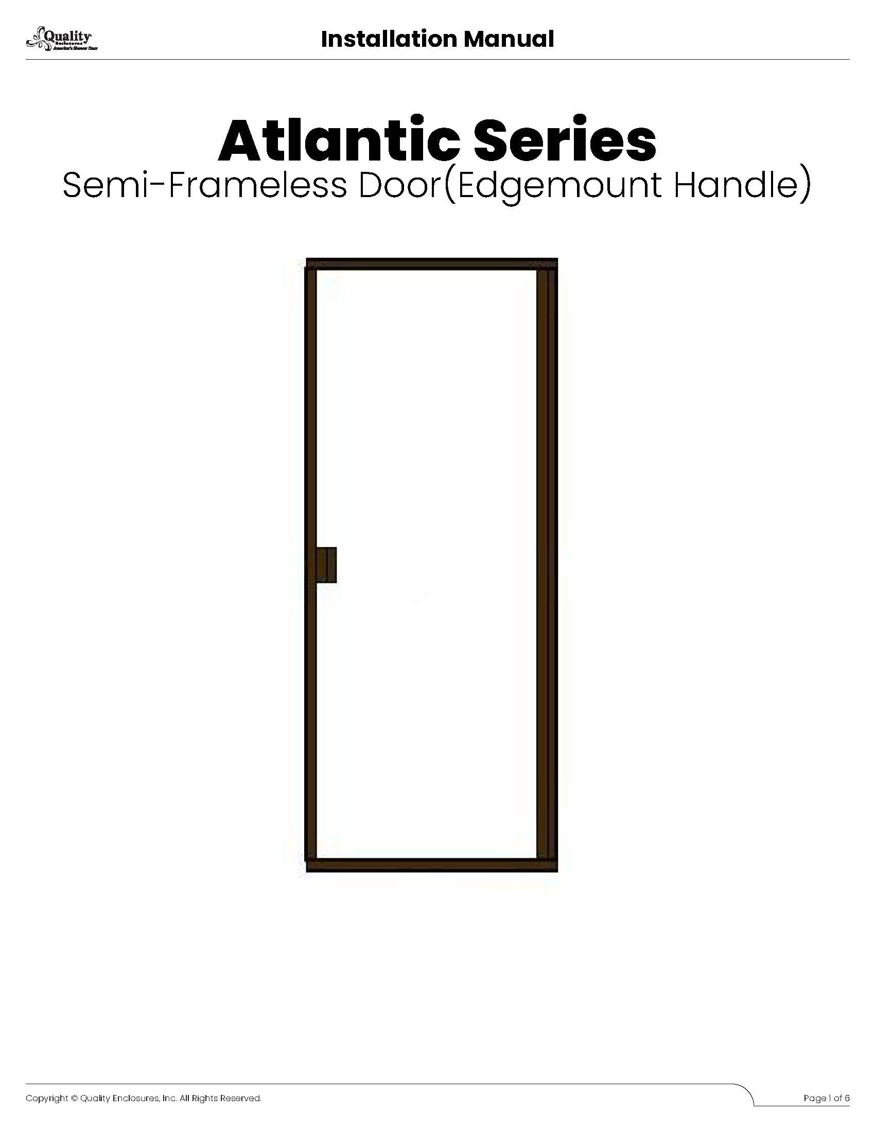Atlantic Series - SMFL Door(Edgemount Handle)